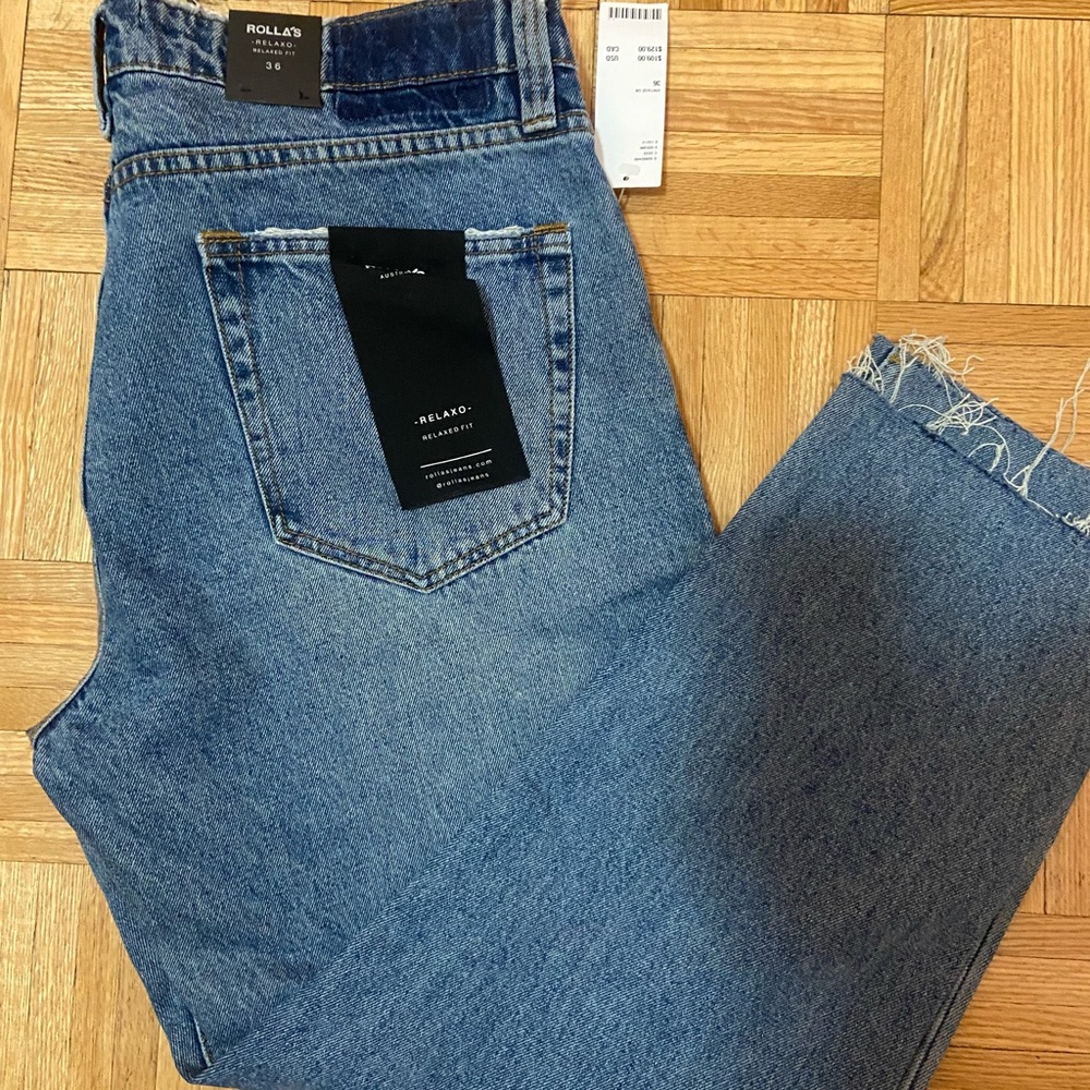 Rolla’s Relaxo Chop size 36 in vintage denim colour